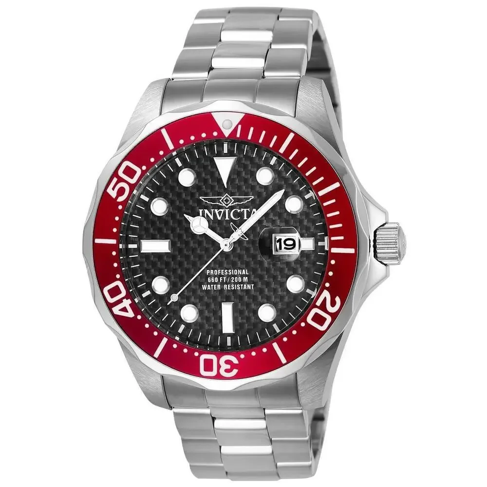 NWT Invicta 12565 Pro Diver | 3-Hand | Black | Men's Watch